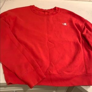 red champion sweatshirt